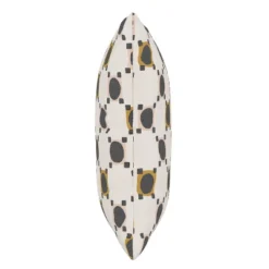 18" X 18" Outdoor Throw Pillow Claude Block Blush Mustard - Skyline Furniture