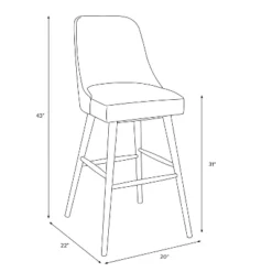 Sherrie Rounded Back Bartstool In Pattern - Skyline Furniture 18 Sherrie Rounded Back Bartstool In Pattern - Skyline Furniture -Skyline Furniture GUEST 04922097 640c 4bf1 9eee c782450b7673