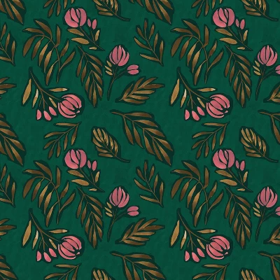 Floral Square Throw Pillow Emerald - Skyline Furniture 5 Floral Square Throw Pillow Emerald - Skyline Furniture - Image 3