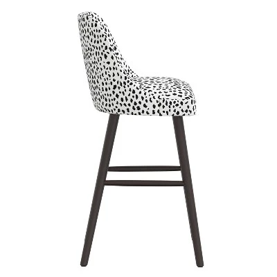 Sherrie Rounded Back Bartstool In Pattern - Skyline Furniture 4 Sherrie Rounded Back Bartstool In Pattern - Skyline Furniture - Image 2