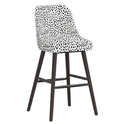 Sherrie Rounded Back Bartstool In Pattern - Skyline Furniture 3 Sherrie Rounded Back Bartstool In Pattern - Skyline Furniture