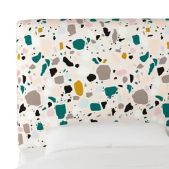 Olivia Upholstered Headboard Terrazzo Emerald Ochre - Cloth & Company 12 Olivia Upholstered Headboard Terrazzo Emerald Ochre - Cloth & Company -Skyline Furniture GUEST 0cc68c84 f6ea 4045 ad68 1780bb478761