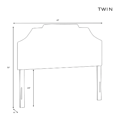 Ever Notched Border Headboard In Patterns - Skyline Furniture 7 Ever Notched Border Headboard In Patterns - Skyline Furniture - Image 5
