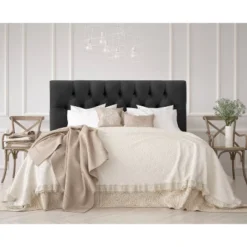 Edwardian Tufted Headboard Velvet - Skyline Furniture -Skyline Furniture GUEST 142155ba d9a8 4524 9748 67886f9fb546