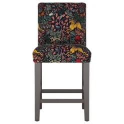 Hendrix Patterned Counter Height Barstool - Skyline Furniture -Skyline Furniture GUEST 17dd10a4 bbb3 4f3f b204 39fb4850b181