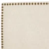 Queen Bella Nail Button Border Headboard Talc Linen/Brass - Skyline Furniture -Skyline Furniture GUEST 180fd747 fbb0 4ed4 aaf6 b07b2abbadcd