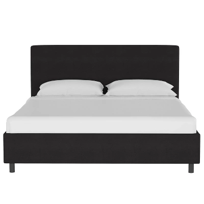 Olivia Solid Woven Upholstered Platform Bed Twill - Skyline Furniture 3 Olivia Solid Woven Upholstered Platform Bed Twill - Skyline Furniture