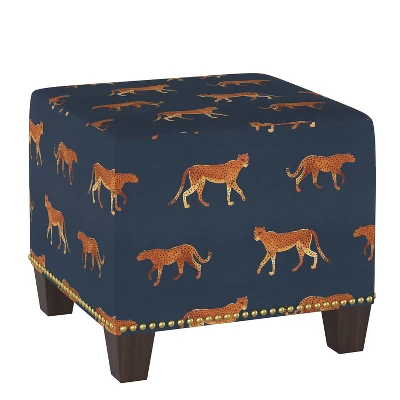 Yosemy Nail Button Square Ottoman In Patters - Skyline Furniture 8 Yosemy Nail Button Square Ottoman In Patters - Skyline Furniture - Image 6