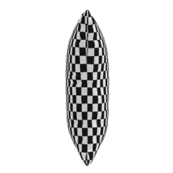 18"x18" Polyester Insert In Checkerboard Square Throw Pillow - Skyline Furniture