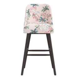 Sherrie Rounded Back Bartstool In Pattern - Skyline Furniture 20 Sherrie Rounded Back Bartstool In Pattern - Skyline Furniture -Skyline Furniture GUEST 206fb4c4 9903 4c35 b2c6 fdcfd4a40c41
