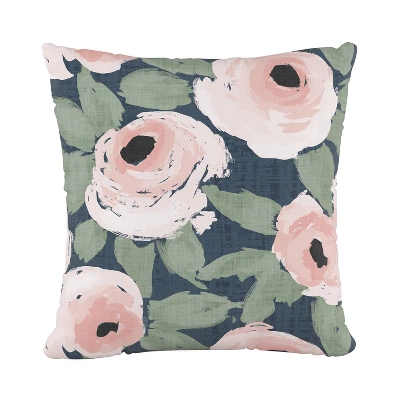 Big Floral Square Throw Pillow - Skyline Furniture 8 Big Floral Square Throw Pillow - Skyline Furniture - Image 6