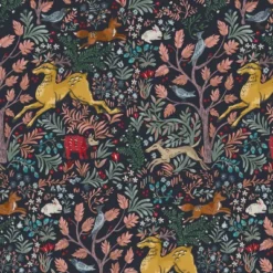 Ayala Nail Button Patterned Dining Chair Frolic Navy - Skyline Furniture -Skyline Furniture GUEST 22664544 fe9f 4ae9 96b9 68621de699e4