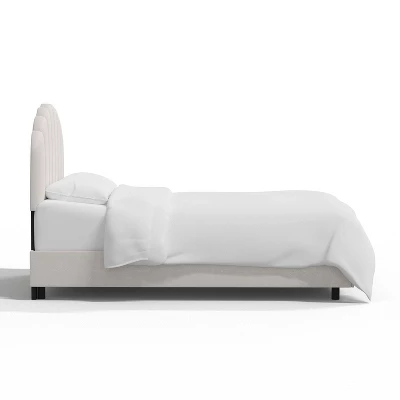 Queen Emma Shell Upholstered Bed White - Skyline Furniture 4 Queen Emma Shell Upholstered Bed White - Skyline Furniture - Image 2