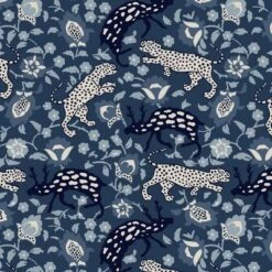 Leopard Outdoor Throw Pillow Blue - Skyline Furniture -Skyline Furniture GUEST 2469c8ca a74a 4a77 8e14 74bfa06cca35