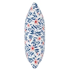 Blue/White Floral Throw Pillow - Skyline Furniture