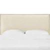Queen Bella Nail Button Border Headboard Cream Linen/Brass - Skyline Furniture -Skyline Furniture GUEST 3169abb3 2bdf 4441 b0d2 a7bf9b19862b