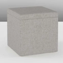 Plano Storage Ottoman In Textured Linen - Skyline Furniture -Skyline Furniture GUEST 34cadae7 17ab 425d 87a5 51bed5abe703