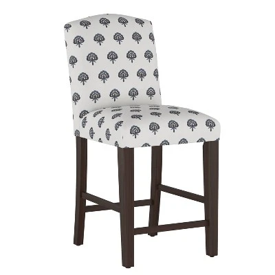 Alex Camel Back Counter Height Barstool With Botanical Print - Skyline Furniture 10 Alex Camel Back Counter Height Barstool With Botanical Print - Skyline Furniture - Image 8