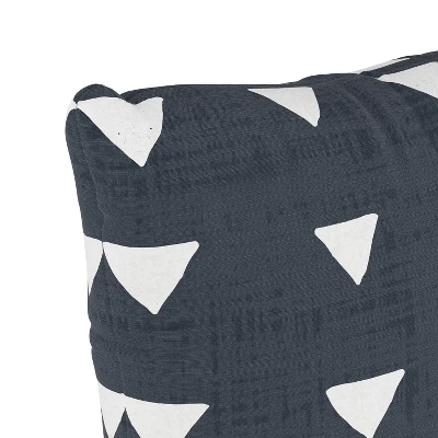 Navy Triangle Print Throw Pillow - Skyline Furniture 4 Navy Triangle Print Throw Pillow - Skyline Furniture - Image 2