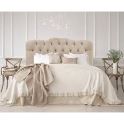 Queen Tufted Headboard Velvet Pearl - Skyline Furniture -Skyline Furniture GUEST 44ebb7fd c3ac 46b3 bc84 5664f489ab91