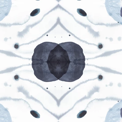 Blue/White Print Throw Pillow - Skyline Furniture 5 Blue/White Print Throw Pillow - Skyline Furniture - Image 3