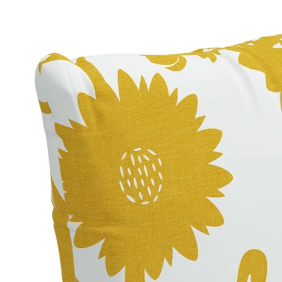 18" X 18" Outdoor Decorative Throw Pillow Gardenia Gold - Skyline Furniture 4 18" X 18" Outdoor Decorative Throw Pillow Gardenia Gold - Skyline Furniture - Image 2