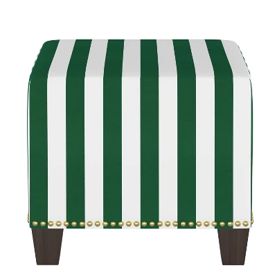 Yosemy Nail Button Square Ottoman In Patters - Skyline Furniture 3 Yosemy Nail Button Square Ottoman In Patters - Skyline Furniture