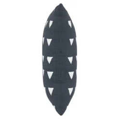 Navy Triangle Print Throw Pillow - Skyline Furniture