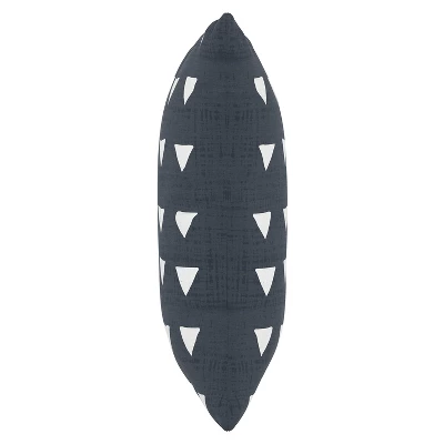 Navy Triangle Print Throw Pillow - Skyline Furniture 3 Navy Triangle Print Throw Pillow - Skyline Furniture