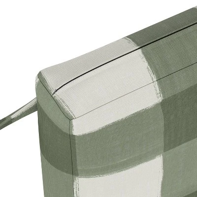 18" X 18" Outdoor Seat Cushion Buffalo Square Sage - Skyline Furniture 4 18" X 18" Outdoor Seat Cushion Buffalo Square Sage - Skyline Furniture - Image 2