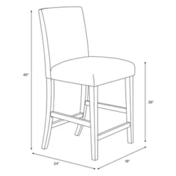 Hendrix Counter Height Barstool In Linen - Skyline Furniture -Skyline Furniture GUEST 502e98e9 d371 4be1 ac02 195efdc5d03b 3