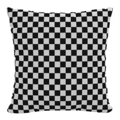 18"x18" Polyester Insert In Checkerboard Square Throw Pillow - Skyline Furniture -Skyline Furniture GUEST 5471b103 dd5c 4225 b5d3 ab94852d1ac2