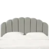 King Emma Channel Seamed Shell Headboard In Faux Silk Silver - Skyline Furniture -Skyline Furniture GUEST 58158f3d fbb0 4cf6 b36a ff8454ac379f