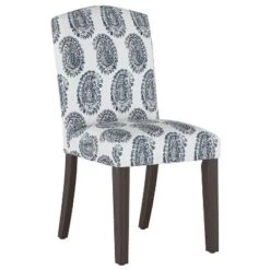 Alex Camel Back Dining Chair In Damask - Skyline Furniture -Skyline Furniture GUEST 59222291 ab77 44d7 b218 a4f65177d976