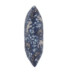 Leopard Print Square Throw Pillow Blue - Skyline Furniture