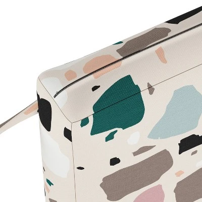 Terrazzo Outdoor Seat Cushion Emerald/Ochre - Skyline Furniture 4 Terrazzo Outdoor Seat Cushion Emerald/Ochre - Skyline Furniture - Image 2