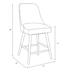 Sherrie Counter Height Stool In Pattern - Skyline Furniture -Skyline Furniture GUEST 5b29bf67 3fed 40f9 94e9 5a3afba25503