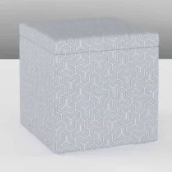 Plano Storage Ottoman In Geometric - Skyline Furniture -Skyline Furniture GUEST 604ae11a ffb1 43bc aa3c a630c4406a8b