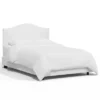 Queen Custom Upholstered Curved Headboard Bed Off White - Skyline Furniture -Skyline Furniture GUEST 64b5080d 7e34 4e1d 8481 d0979904ef04