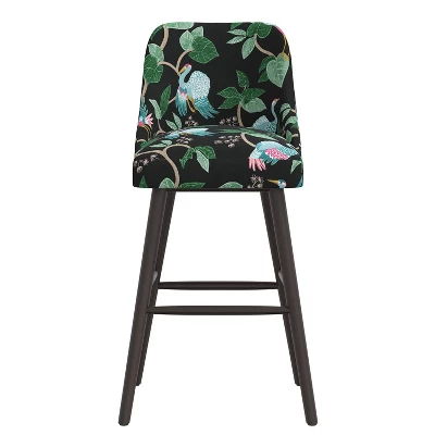 Sherrie Rounded Back Bartstool In Pattern - Skyline Furniture 13 Sherrie Rounded Back Bartstool In Pattern - Skyline Furniture - Image 11