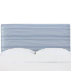 French Seam Slipcover Headboard In Nautical Stripe Navy - Cloth & Company -Skyline Furniture GUEST 6f6051ae d61b 411b 95e0 2f67f4f7c2ad