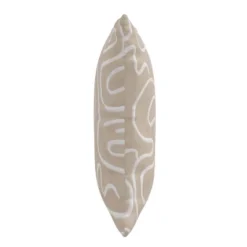 18"x18" Polyester Insert In Evelyn Square Throw Pillow Beige - Skyline Furniture