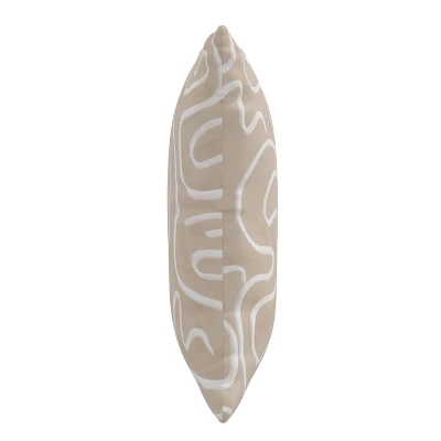 18"x18" Polyester Insert In Evelyn Square Throw Pillow Beige - Skyline Furniture 3 18"x18" Polyester Insert In Evelyn Square Throw Pillow Beige - Skyline Furniture