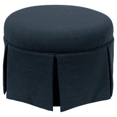 Round Skirted Ottoman - Skyline Furniture 5 Round Skirted Ottoman - Skyline Furniture - Image 3