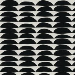 18" X 18" Outdoor Seat Cushion Halfmoon Black/White - Skyline Furniture -Skyline Furniture GUEST 7abfbb99 b0a2 448e 9635 4da02304894f 1