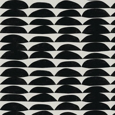 18" X 18" Outdoor Decorative Throw Pillow Halfmoon Black/White - Skyline Furniture 5 18" X 18" Outdoor Decorative Throw Pillow Halfmoon Black/White - Skyline Furniture - Image 3