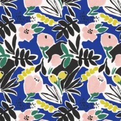 18" X 18" Outdoor Throw Pillow Parker Floral Cobalt - Skyline Furniture -Skyline Furniture GUEST 812404cd 3e1d 4b4f 8b59 3b1f03e6b730