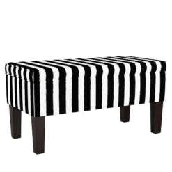 Lizzie Storage Bench In Patterns - Skyline Furniture -Skyline Furniture GUEST 86279d86 a33d 4400 ae72 c8b79e9cfd31