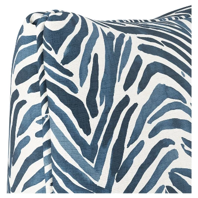 Blue Zebra Throw Pillow (20"x20") - Skyline Furniture 4 Blue Zebra Throw Pillow (20"x20") - Skyline Furniture - Image 2
