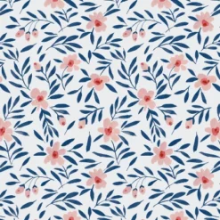 Jenny Round Skirted Ottoman Fiona Floral Porcelain Blush - Skyline Furniture -Skyline Furniture GUEST 88112b54 3c4e 4b40 ad79 3c65ff3928d3